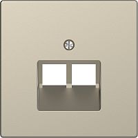 Лицевая панель Schneider Electric Merten D-Life для 2-м. розетки RJ45+RJ45 сахара картинка